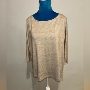 Loft, Women’s M, tie back neck, 3/4 sleeve tunic